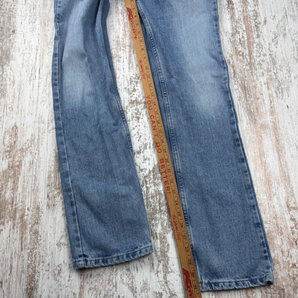 London Jean Vintage Straight Leg Patchwork Sexy Spell Out Jeans 4 Indie Sleaze‎ - Picture 8 of 9